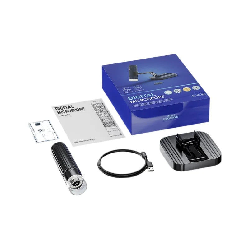 WiFi Digital Microscope 1000X – HD Wireless Skin & Surface Viewer Digital Microscope Axl wifi black