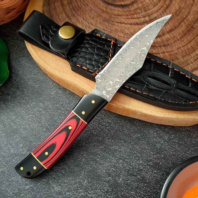 InLeung VG10 Damascus Steel Kitchen Knife – Sharp 10" Blade Damascus Kitchen Knife Axl