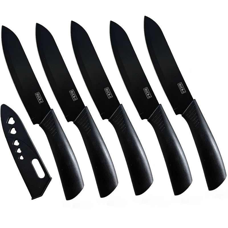 4-Inch Stainless Steel Paring Knife Set with Sheath | 1/3/5 pc Paring Knife Set Axl 5pcs