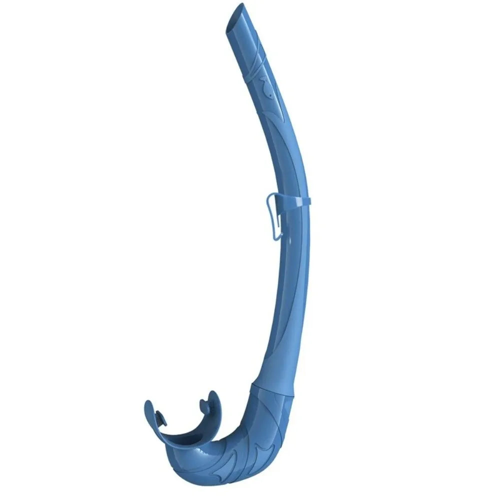 Soft Silicone Diving Snorkel – Arc-Bite Freediving Snorkel Diving Snorkel Axl Sky Blue