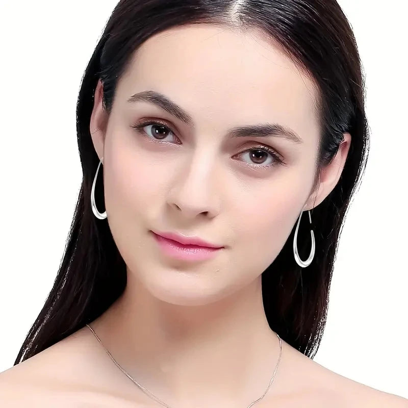 Huitan Waterdrop Hoop Earrings – 4 Colors | Women's Fashion Hoop Earrings Axl