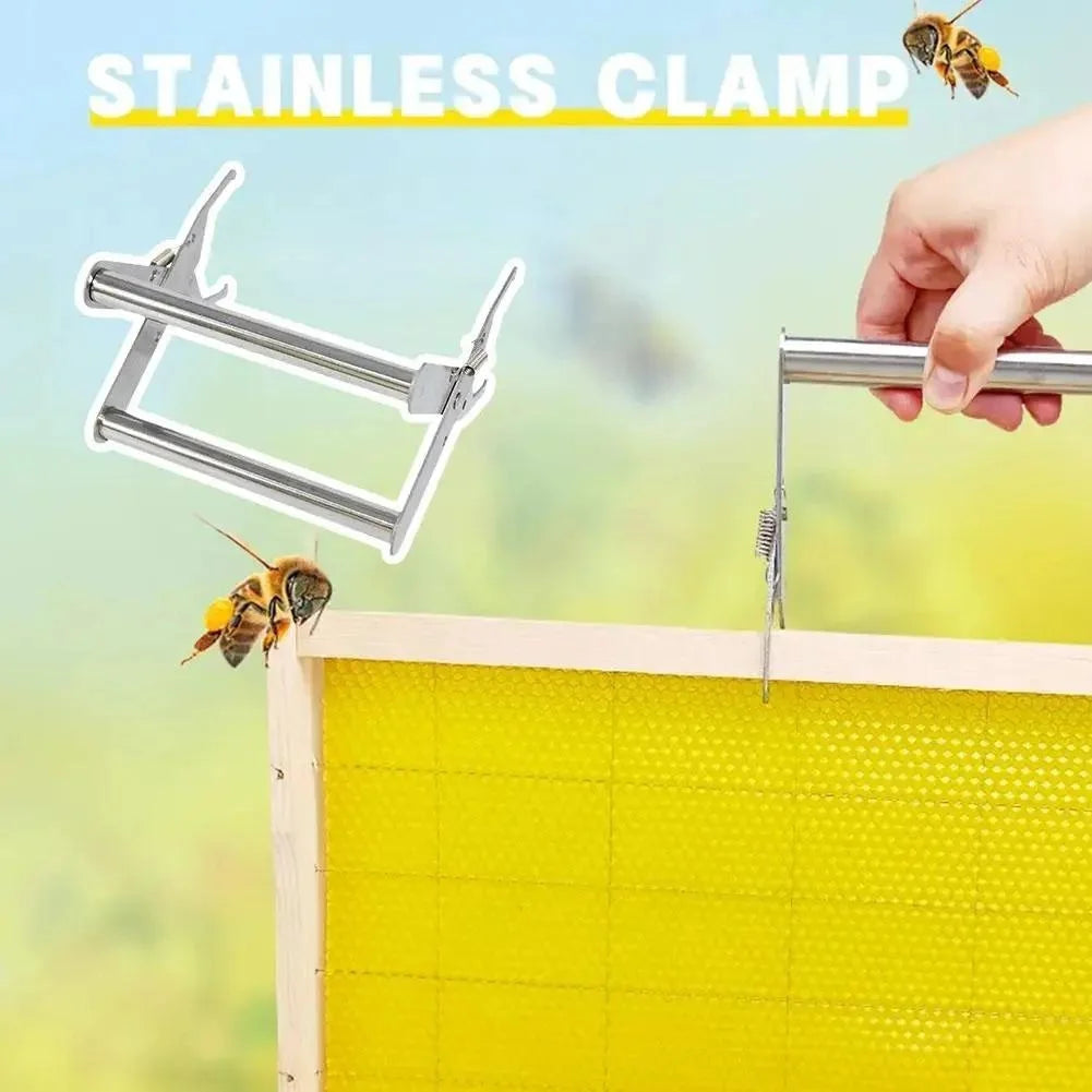 Stainless Steel Bee Hive Frame Grip | Beekeeping Clamp Tool Beekeeping Frame Grip Axl