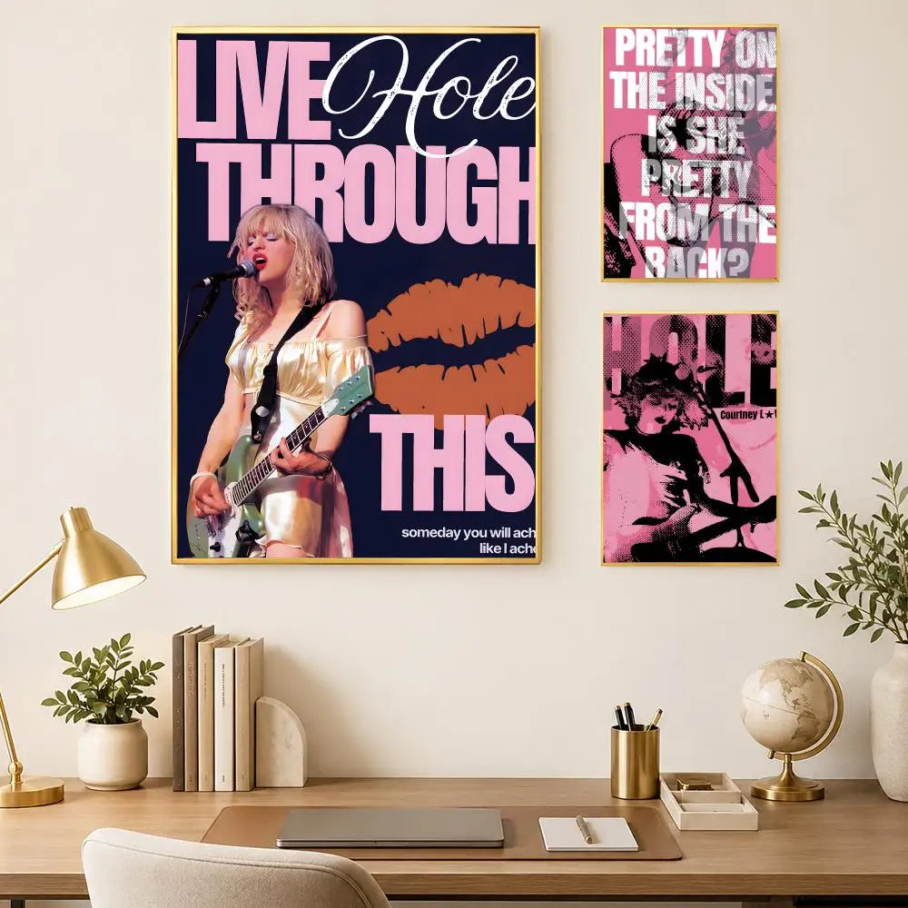 Band H-Hole Self-Stick HD PVC Wall Art Poster – Waterproof Decor Wall Art Poster Axl
