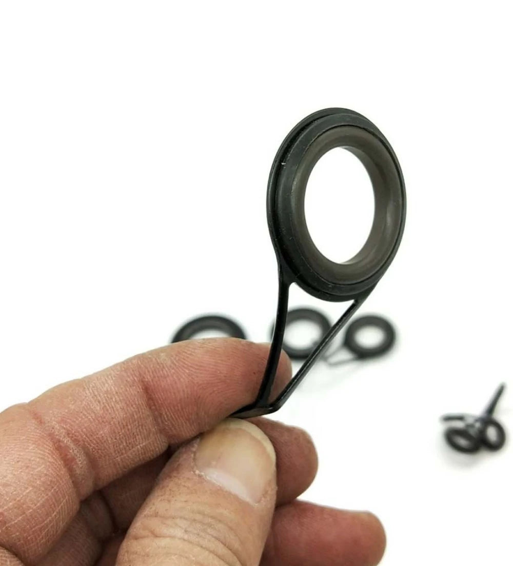 Stainless Steel Fishing Rod Guide Rings – 8 Sizes (6#–30#) Fishing Rod Guide Axl