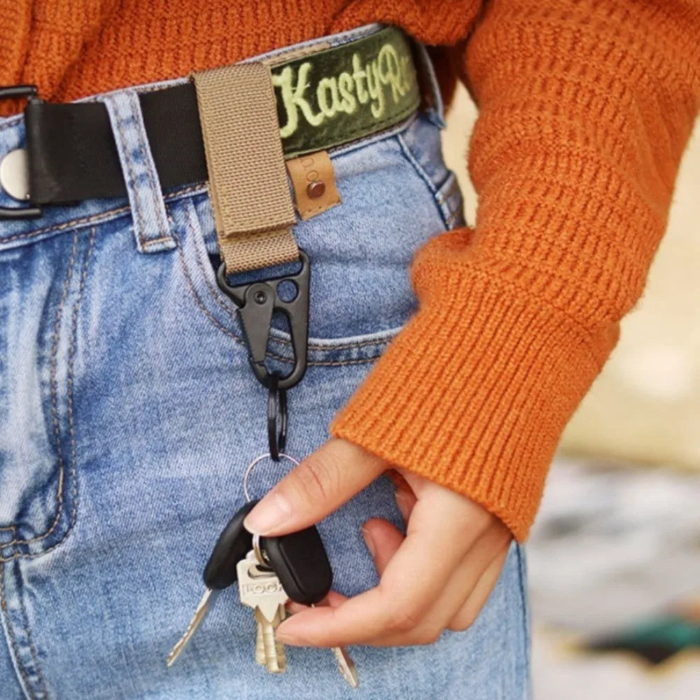 Nylon Carabiner Key Hook Belt Clip | Outdoor Camping Buckle Carabiner Belt Clip Axl