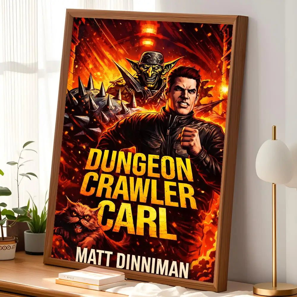 Dungeon Crawler Carl Poster – Self-Stick HD Waterproof Wall Art Wall Art Poster Axl