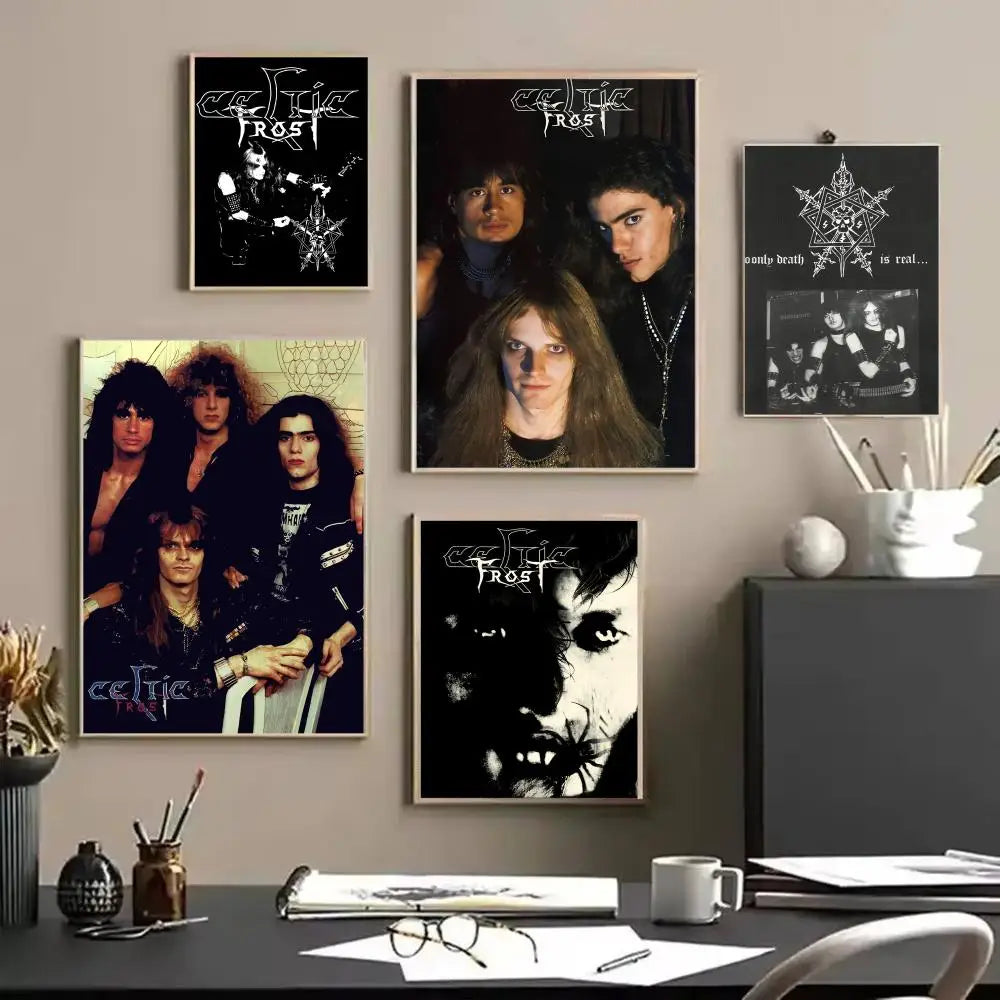 Celtic Frost Canvas Wall Art – Rock Band Poster Unframed Canvas Wall Art Axl