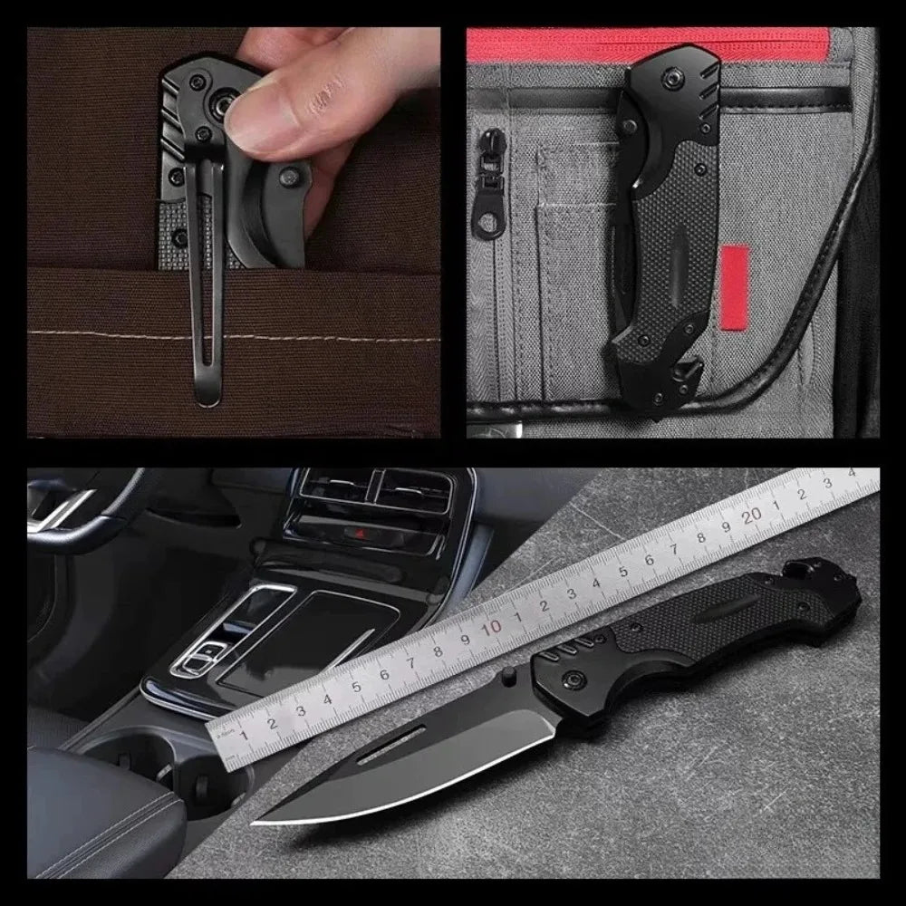 Stainless Steel Folding Pocket Knife – Camping & Outdoor EDC Folding Pocket Knife Axl