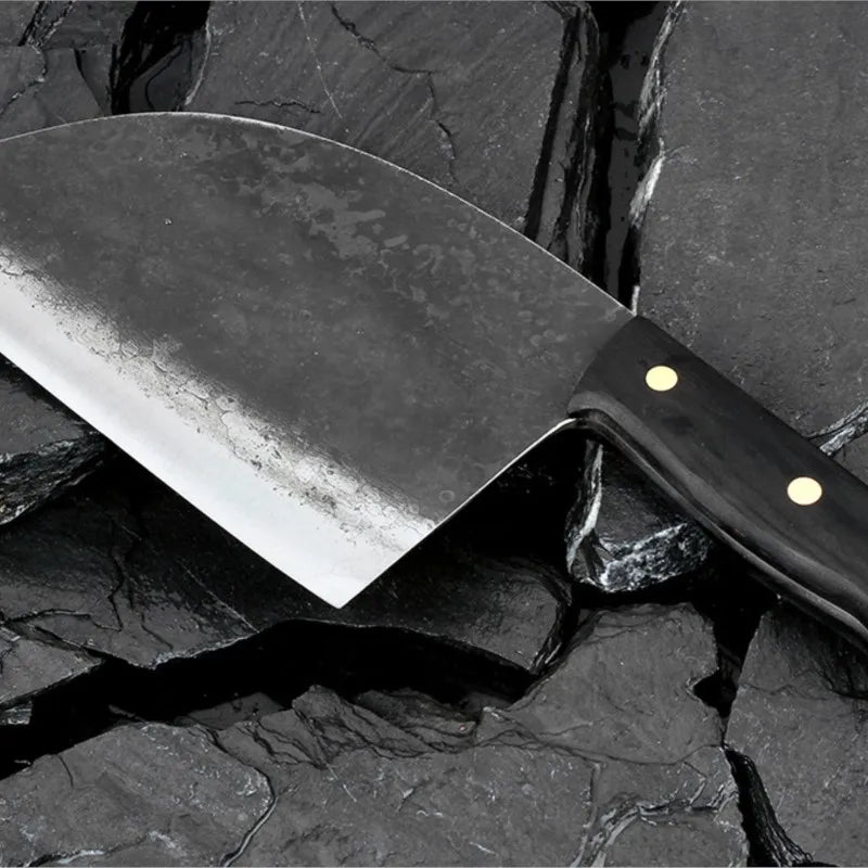 Full Tang Forged Chef Knife – 440C Steel Cleaver & Slicer Kitchen Chef Knife Axl