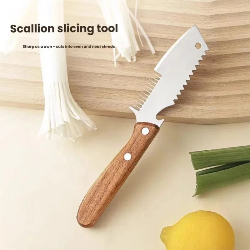 Stainless Steel Scallion Cutter & Multi-Function Kitchen Slicer Vegetable Slicer Tool Axl