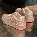 Women's Rhinestone Platform Sneakers – Plus Size Bling Shoes Platform Sneakers Axl Pink 43