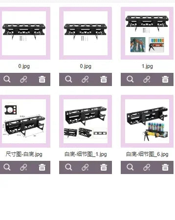 Wall-Mounted Caulking Tube Holder – 6-Slot Steel Storage Rack Caulk Tube Organizer Axl China Mainland