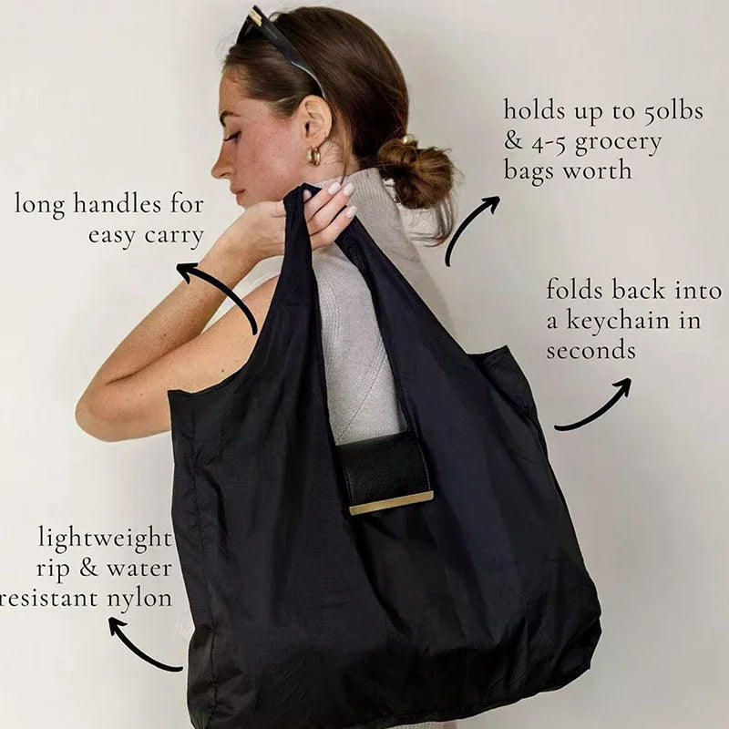 Keychain Storage Bag – Large Eco-Friendly Reusable Tote Keychain Tote Bag Axl