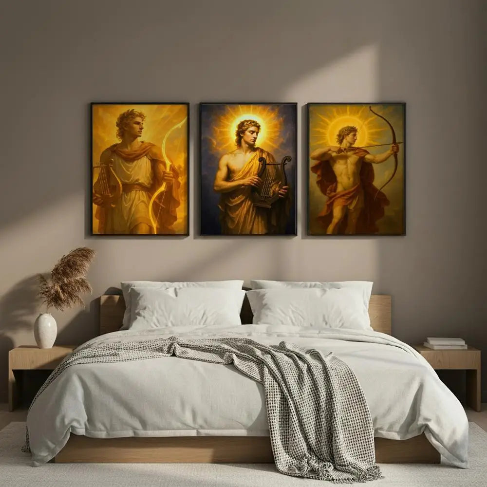 Apollo Greek God Art Poster – HD Self-Adhesive Wall Sticker Art Wall Poster Axl