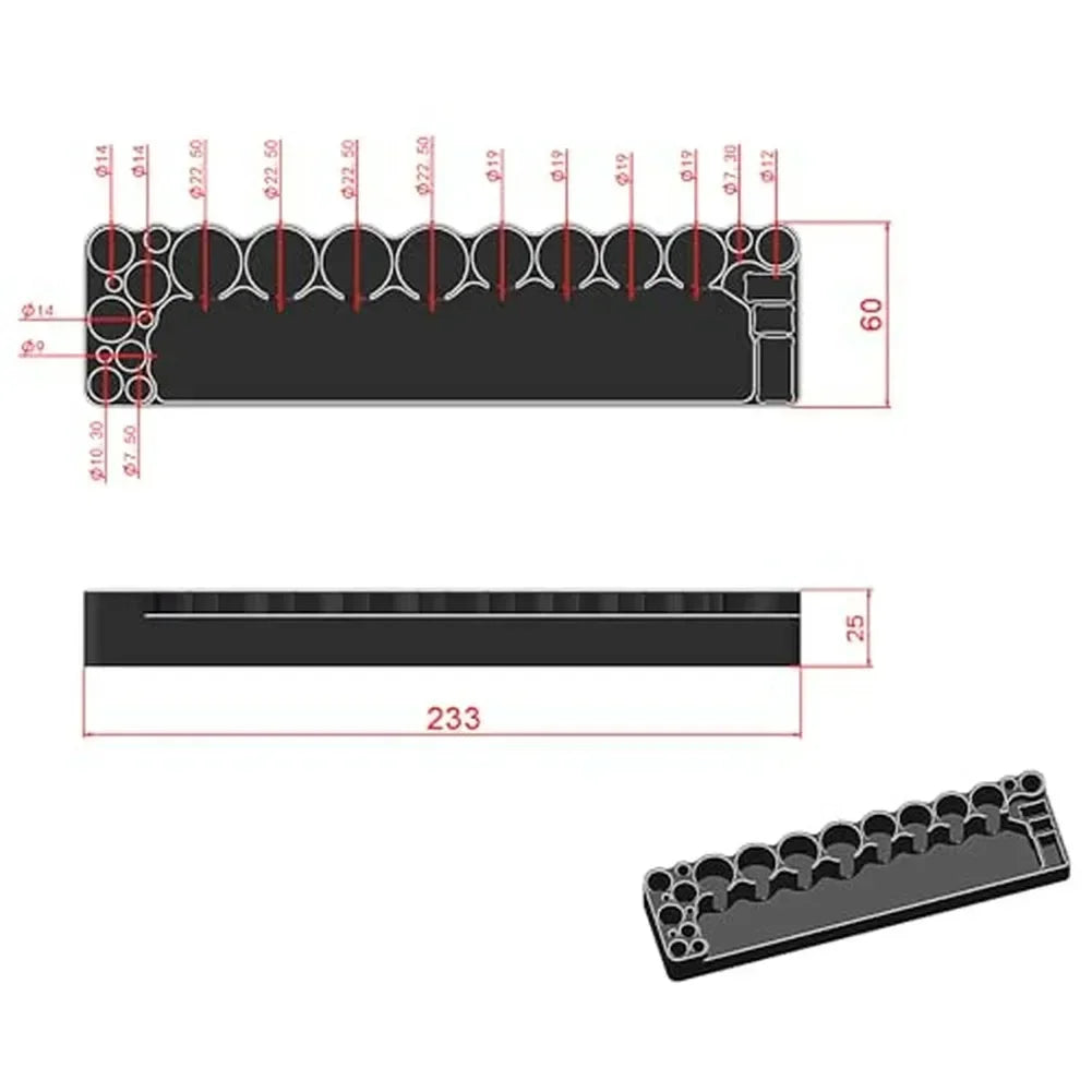 RC Screwdriver & Screw Storage Rack – CNC Aluminum Tool Stand RC Tool Stand Axl