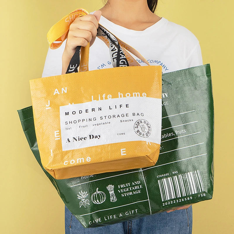 Large Waterproof PP Woven Reusable Shopping Bag – 52×33cm Reusable Shopping Bag Axl