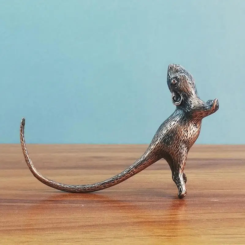 Antique Rat Incense Burner – Chinese Zodiac Metal Figurine Incense Burner Figurine Axl