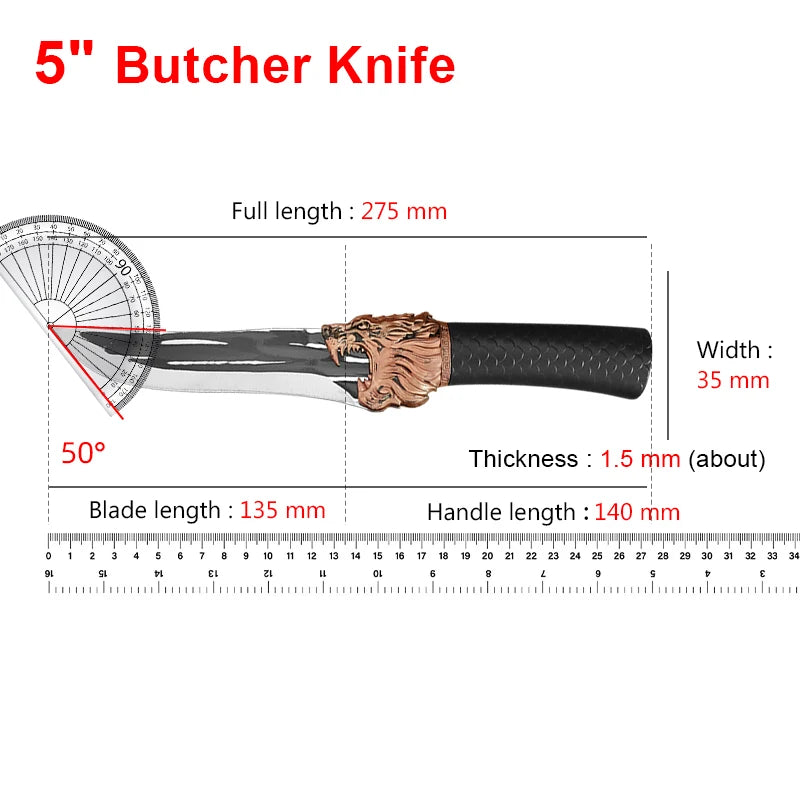 InLeung Boning Knife – Sharp Stainless Steel Chef Slicing Knife Chef Boning Knife Axl