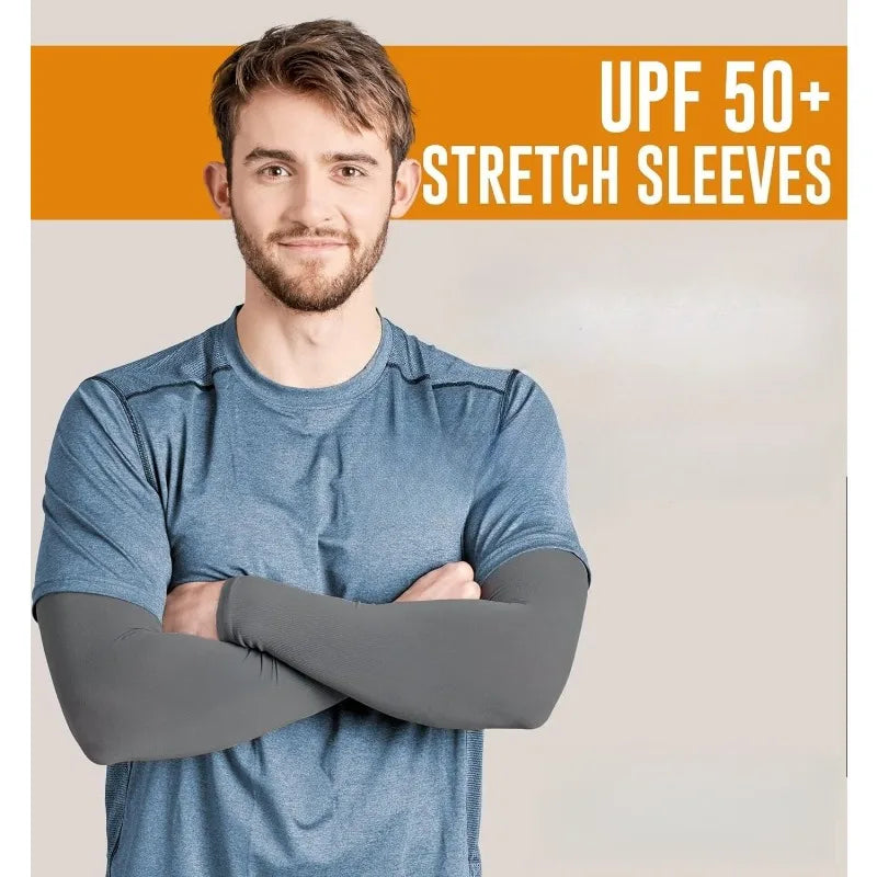 UPF 50+ Cooling Sun Arm Sleeves Set of 3 – Cycling & Running Sun Arm Sleeves Axl