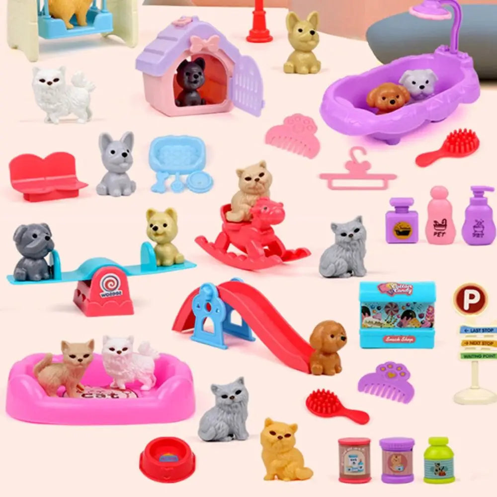 Cute Mini Puppy Pretend Play Toy Dog Doll Set – Kids Ages 3–6 Pretend Play Toy Set Axl