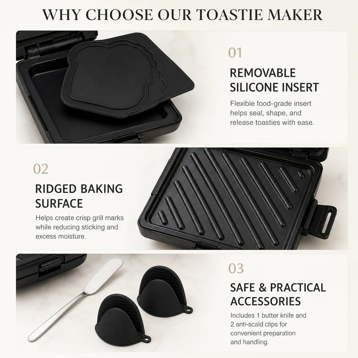 Microwave Sandwich Maker & Toastie Grill Pan with Silicone Mitts Microwave Grill Pan Axl