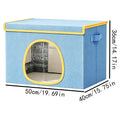 Cooling Cat House & Dog Nest with 6 Ice Packs | Indoor & Outdoor Cooling Pet House Axl Blue
