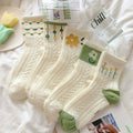 5-Pack Kawaii Expression Printed Ankle Socks for Women Novelty Ankle Socks Axl Gold One Size