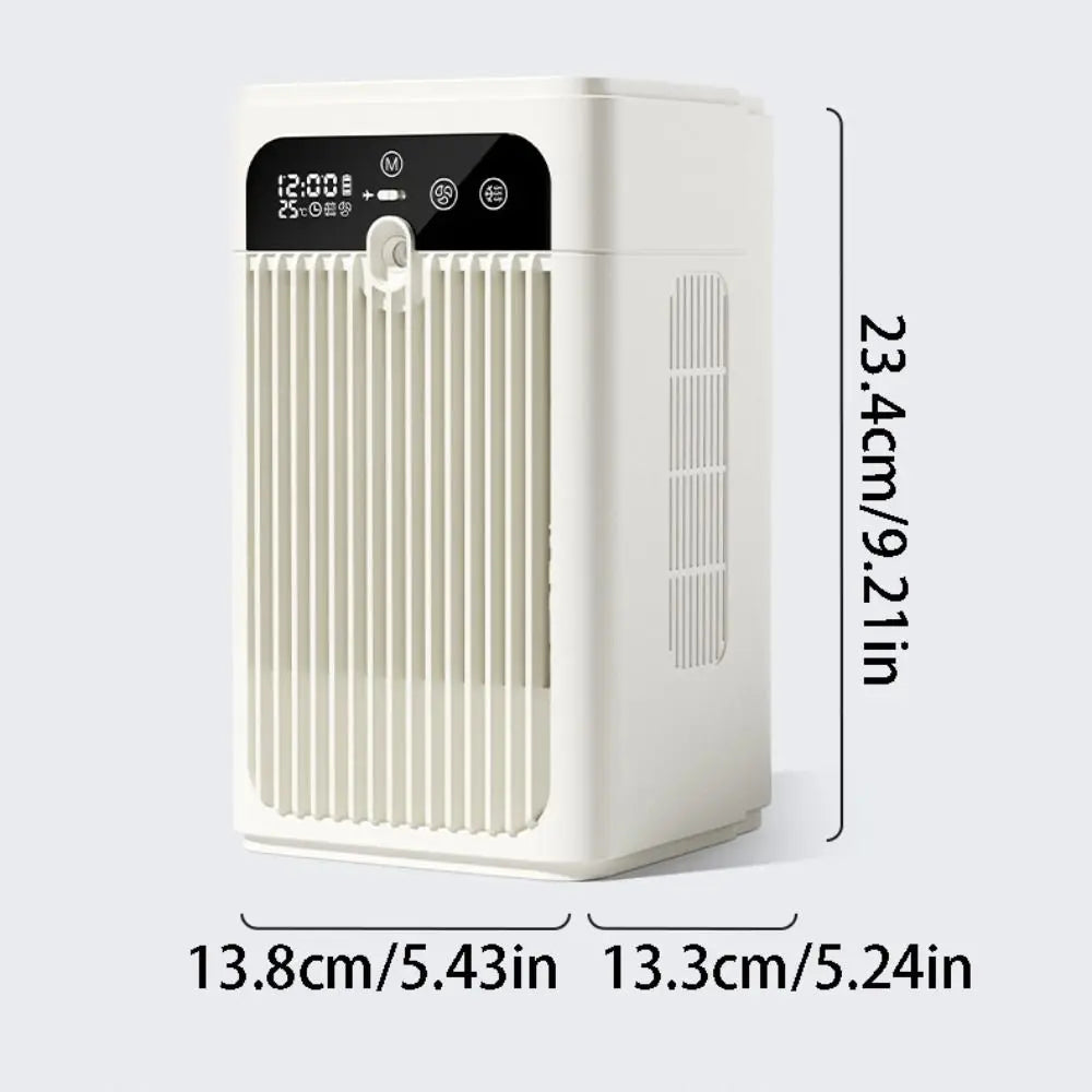 Desktop Humidifying Fan – Digital Display, Timer & Clock 370ml Desktop Humidifying Fan Axl