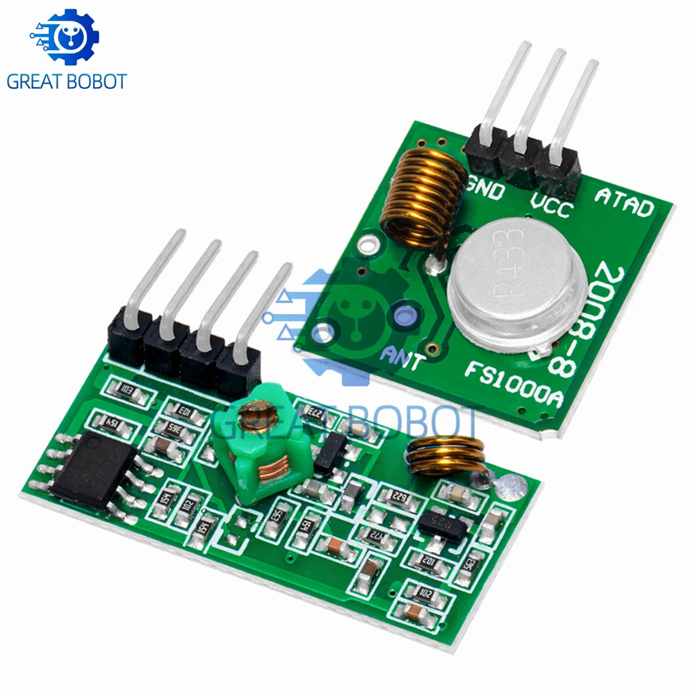 433MHz RF Transmitter & Receiver Module Kit for Arduino DIY RF Module Kit Axl