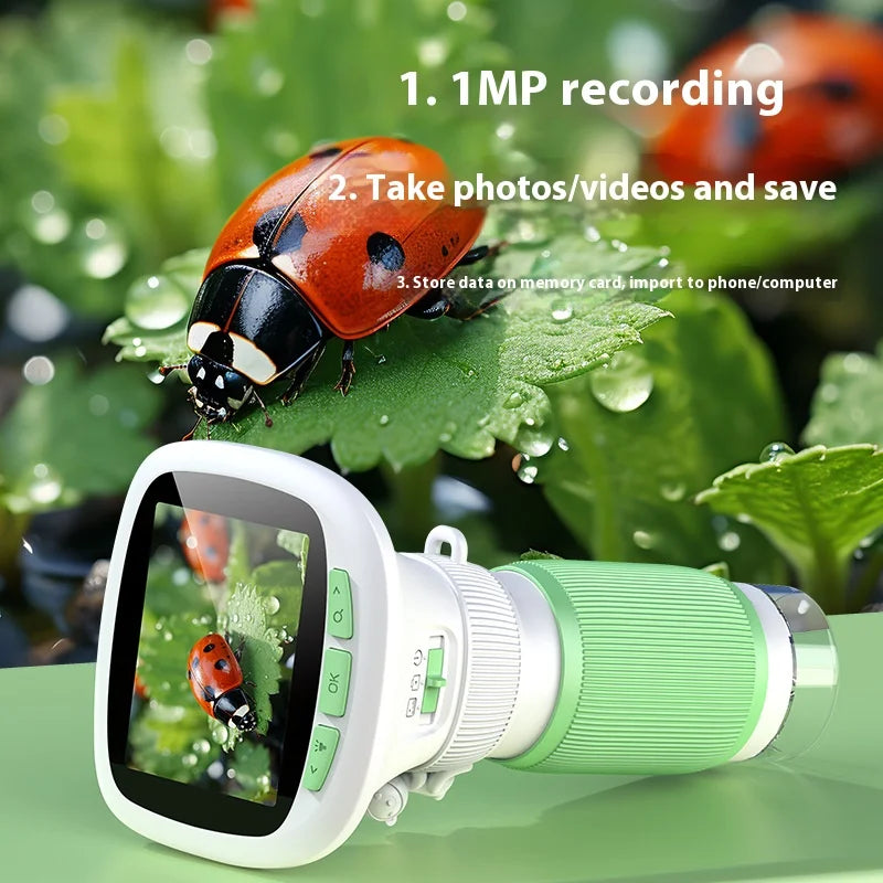 Handheld Digital Microscope – 2.4" HD Screen & 500x Zoom Digital Microscope Axl