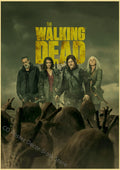 Walking Dead Retro Vintage Poster | Wall Art Print A3/A4 Wall Art Poster Axl 26 A4