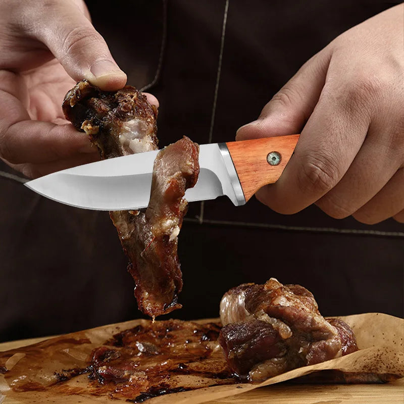 InLeung Hand Forged Boning Knife – 9.5" Stainless Steel Chef Blade Boning Knife Axl