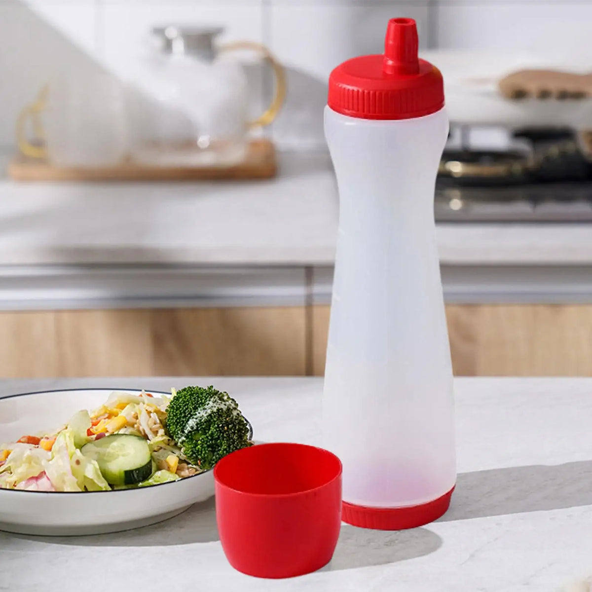 Pancake Batter Dispenser Bottle – 700ml Squeeze & Pour Batter Dispenser Bottle Axl