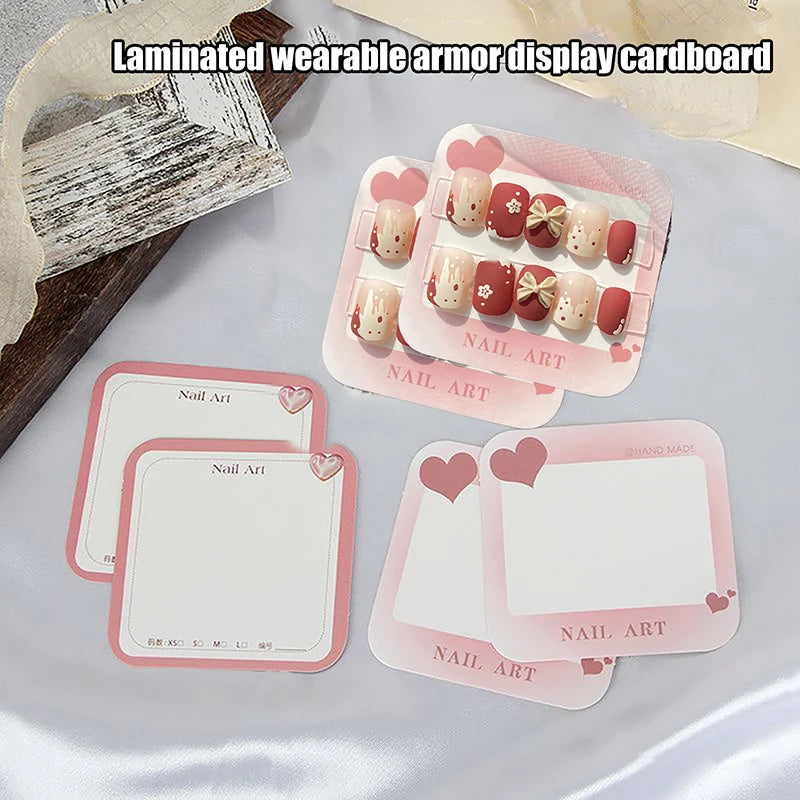 Nail Swatch Display Cards 20/50 Sheets – False Nail Show Cards Nail Display Cards Axl