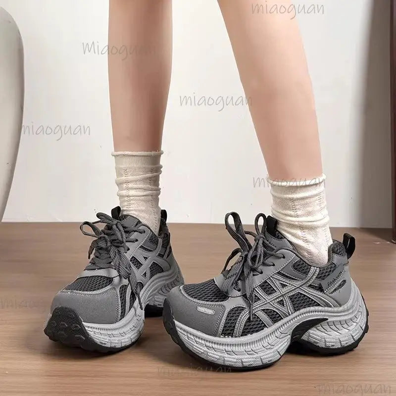 Women's Chunky Sneakers – Breathable Non-Slip Casual Shoes Chunky Sneakers Axl