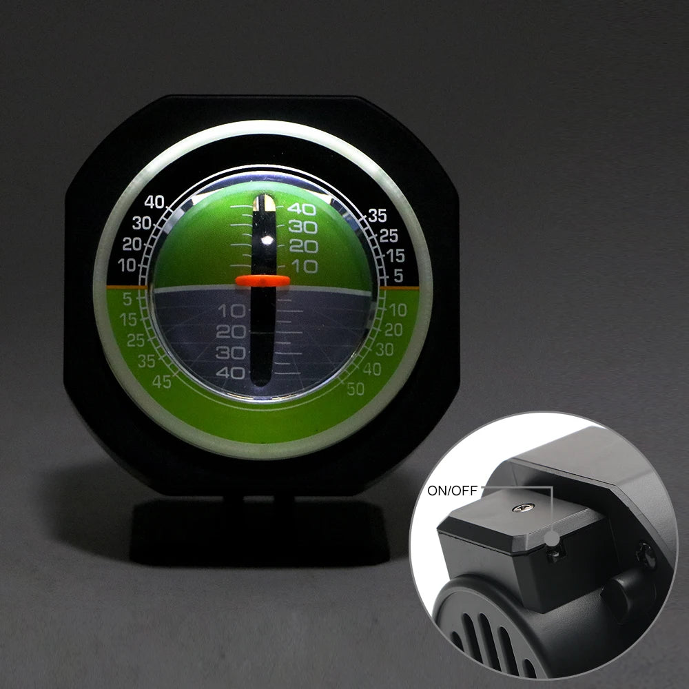 Car Inclinometer Slope Meter with LED | Angle Level Gauge Car Slope Meter Axl