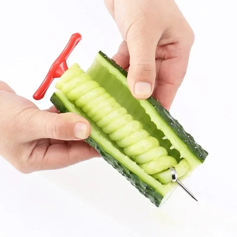 Spiral Vegetable Slicer – Carrot, Potato & Cucumber Spiralizer Vegetable Spiralizer Axl