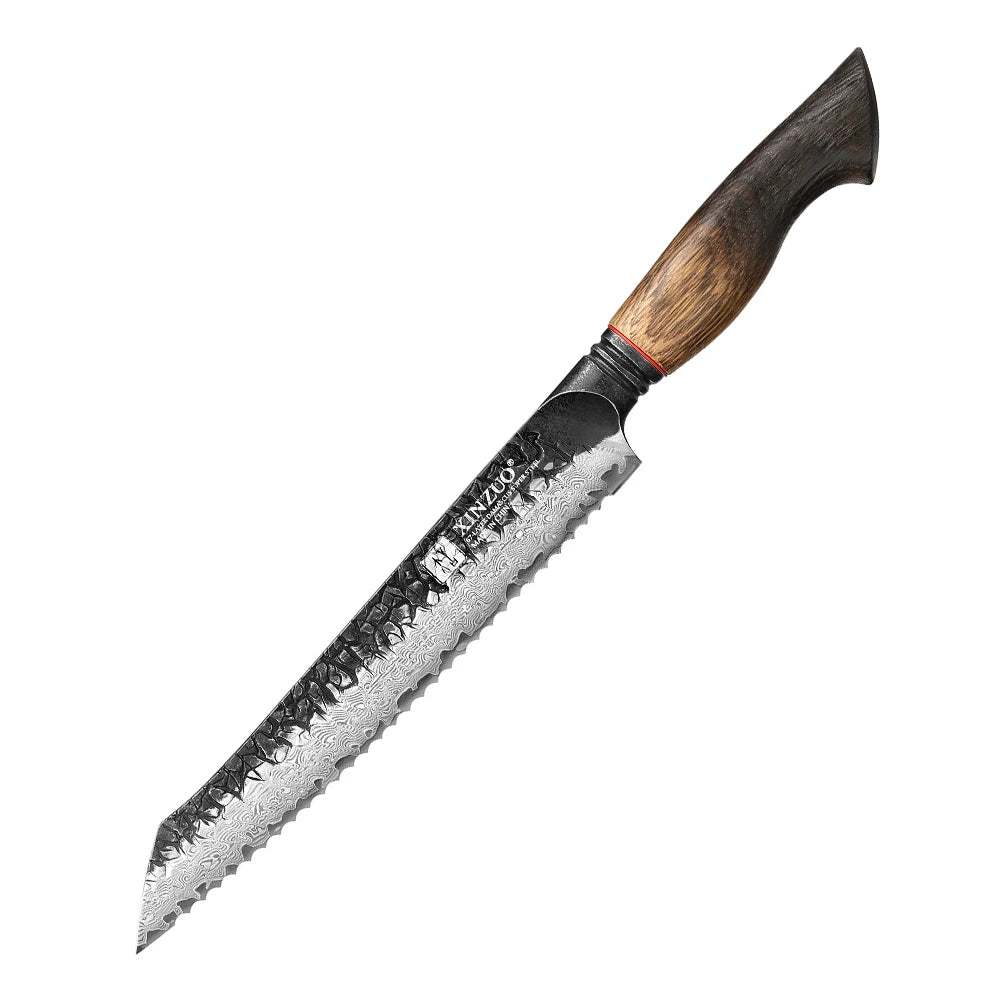 XINZUO 8-Piece Damascus Steel Kitchen Knife Set | 67 Layers Kitchen Knife Set Axl Bread Knife