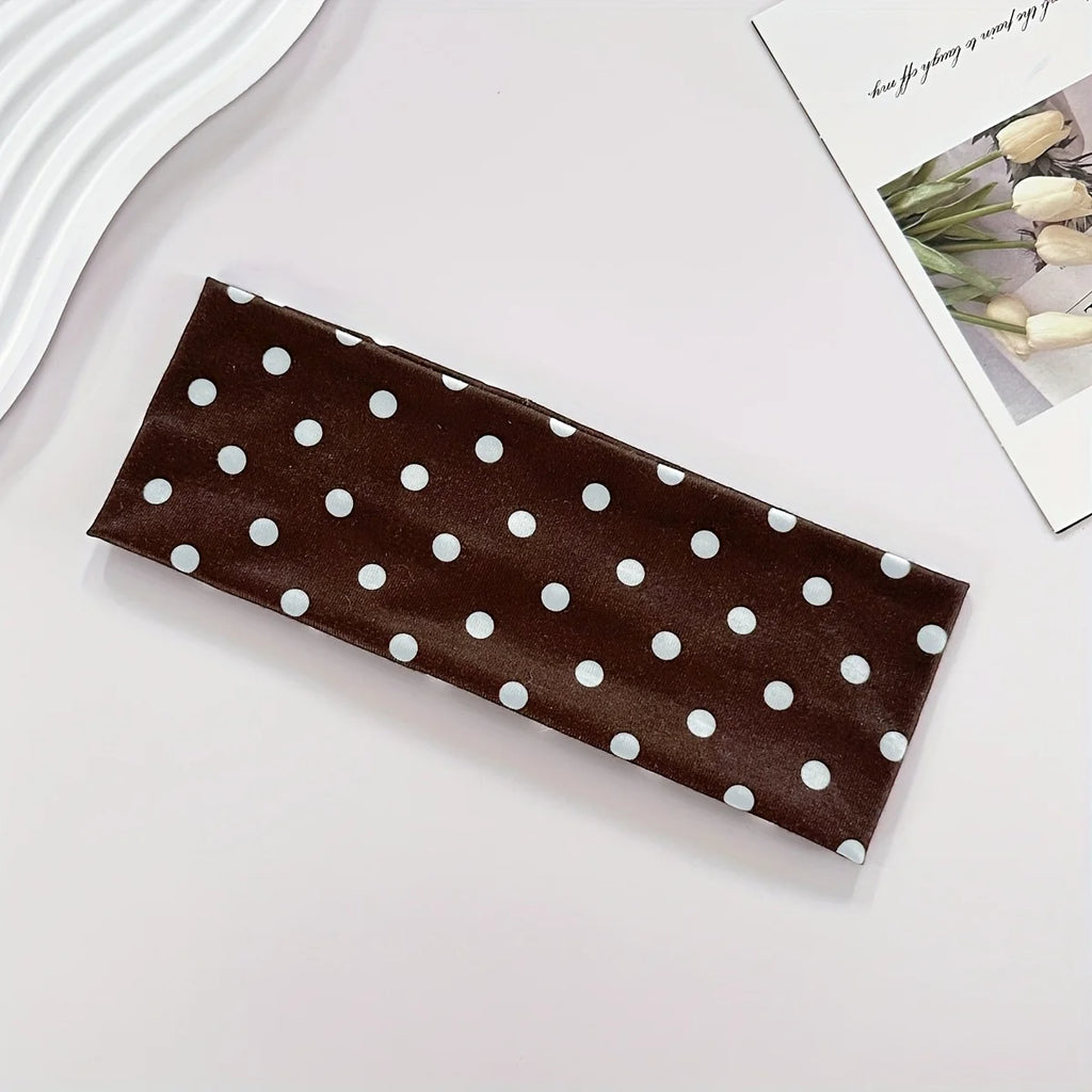 2-Pack Women's Polka Dot Workout Headbands – Sweat-Wicking Workout Headband Axl