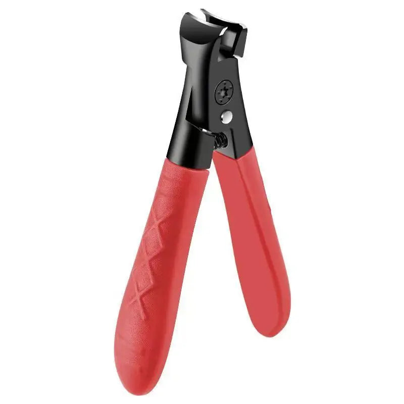Non-Slip Nail Clipper for Thick Nails – Wide Jaw Stainless Steel Nail Clipper Axl Red