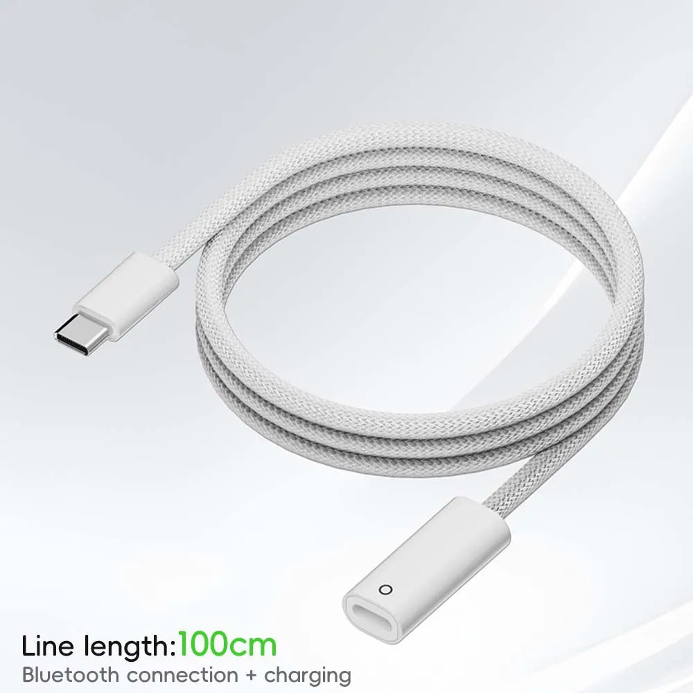 Apple Pencil 1 Charging Cable – USB-C to Lightning Adapter Charging Adapter Cable Axl 1M