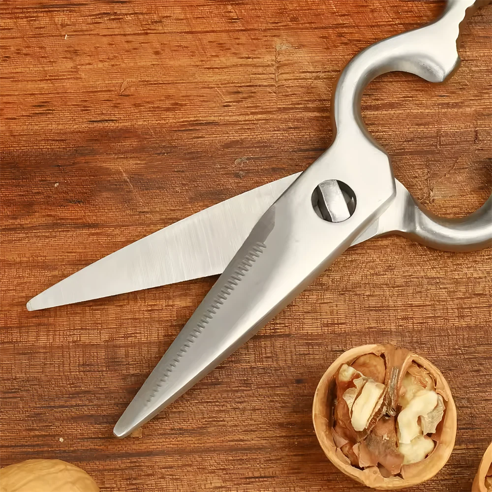 Heavy-Duty Stainless Steel Kitchen Scissors – BBQ Food Shears Kitchen Scissors Axl