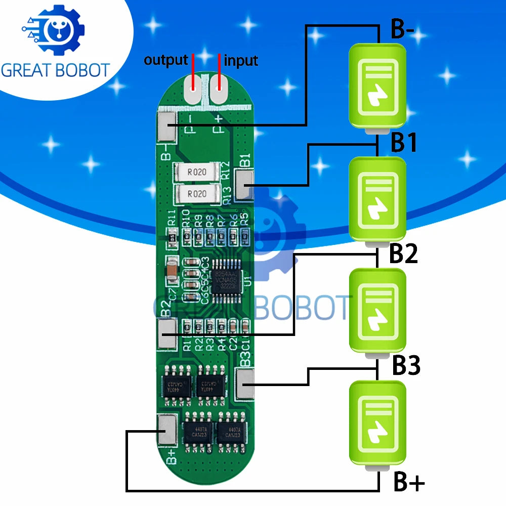 4S 14.8V 12A Li-Ion Battery Charger Board for 18650 Cells Battery Charger Board Axl Default Title