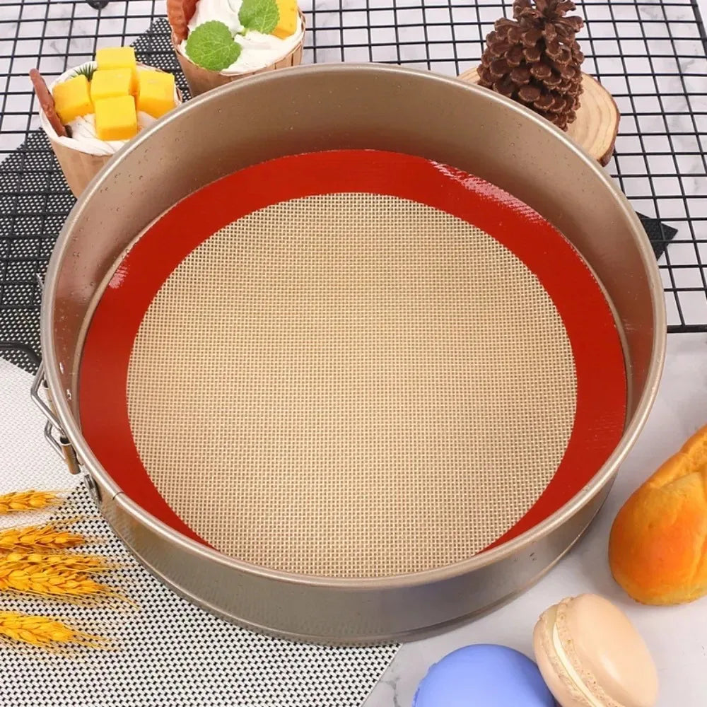 Round Silicone Baking Mat – Non-Stick, Oven & Air Fryer Safe Silicone Baking Mat Axl