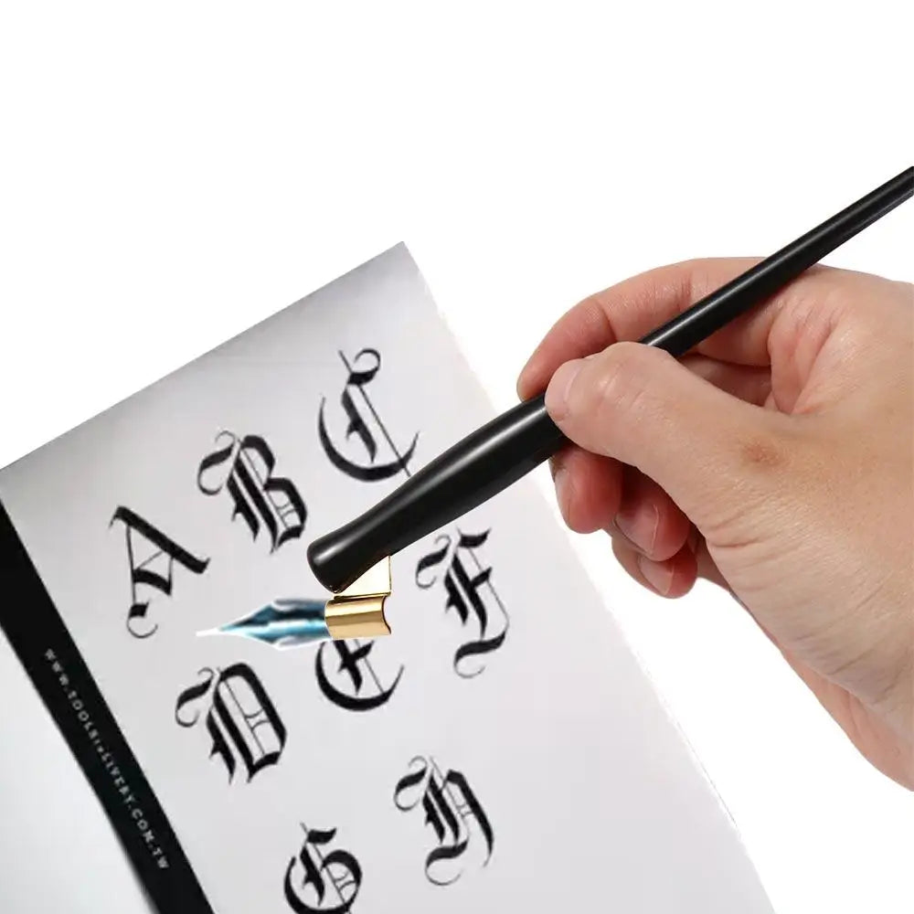 Oblique Dip Pen Holder – Antique Resin Copperplate Calligraphy Calligraphy Pen Holder Axl