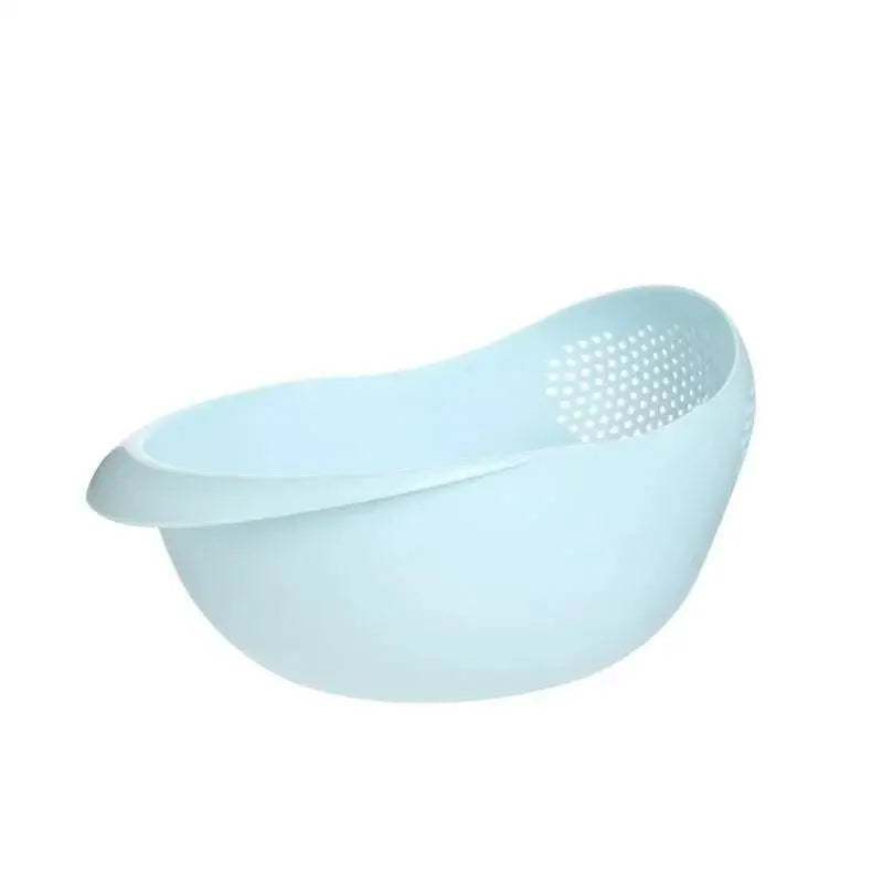 Kitchen Drain Basket – Rice Washing & Vegetable Strainer Kitchen Strainer Basket Axl Blue