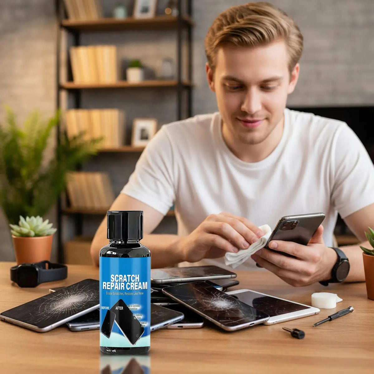 Screen Scratch Repair Kit – Phone, Tablet & Lens Polish Cream Screen Repair Kit Axl