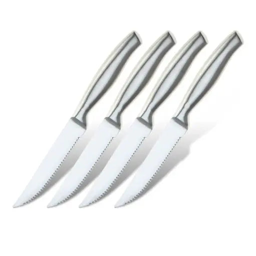 Stainless Steel Steak Knife Set – 4, 6 & 8 Pcs Serrated Steak Knife Set Axl 4 Pc Knife Set