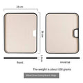 Wheat Straw Cutting Board with Garlic Grinder & Spill Guard Cutting Board Axl Beige 340x280x18mm