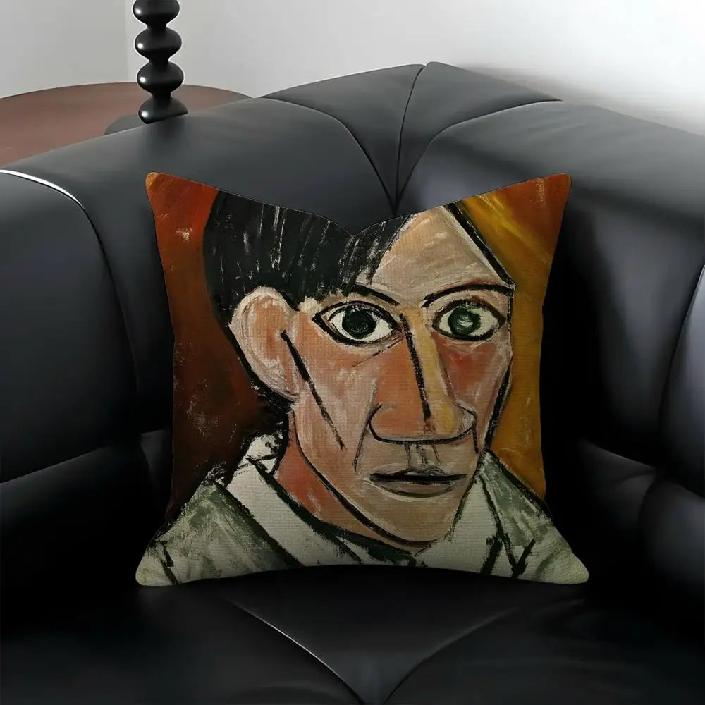 Picasso Art Linen Cushion Cover | Sofa, Bed & Chair Pillow Decorative Cushion Cover Axl